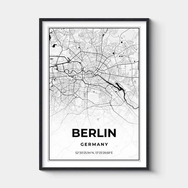 Deine Stadt, City Map, Personalisiertes Stadtkarten-Poster