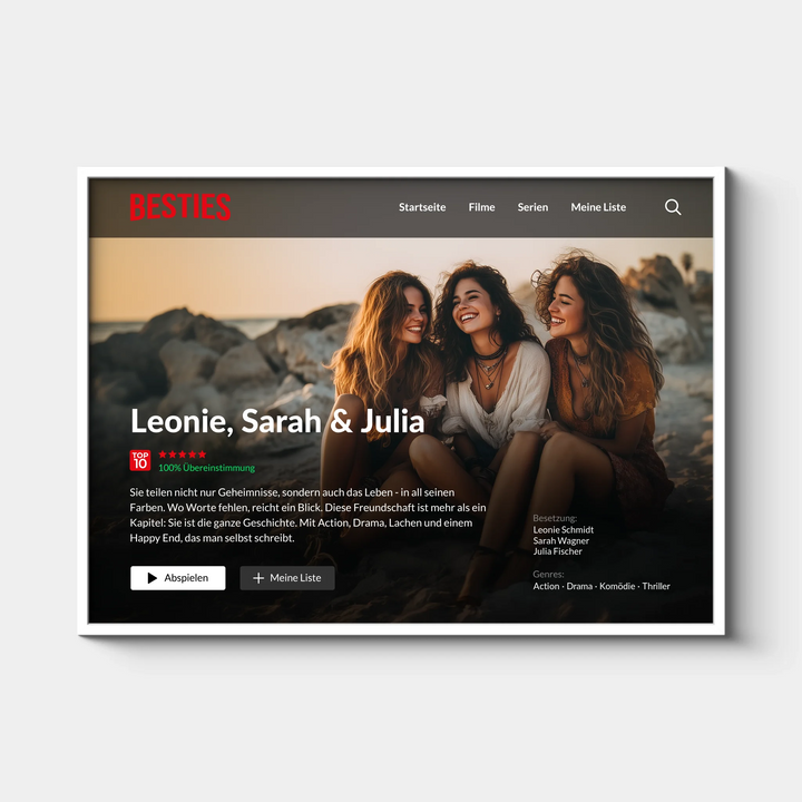 BESTIES Filmposter, Personalisiert quer