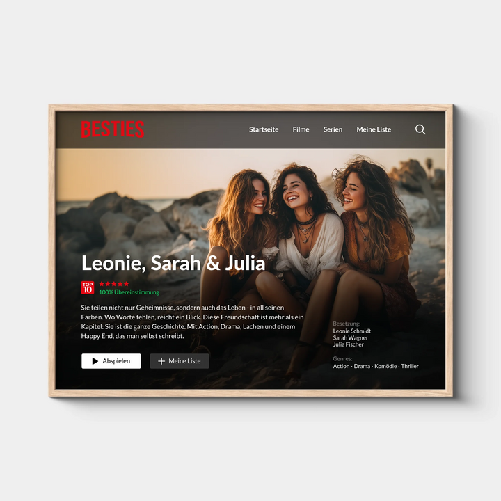 BESTIES Filmposter, Personalisiert quer