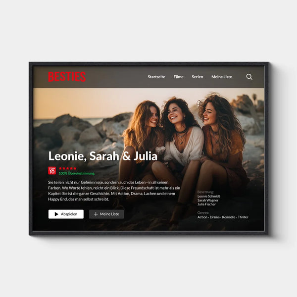 BESTIES Filmposter, Personalisiert quer