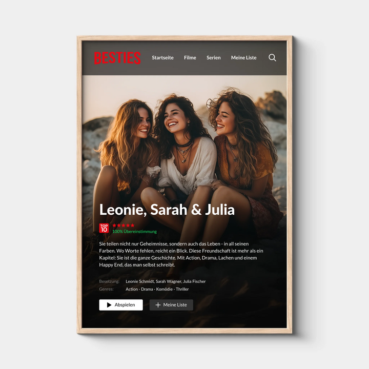 BESTIES Filmposter, Personalisiert