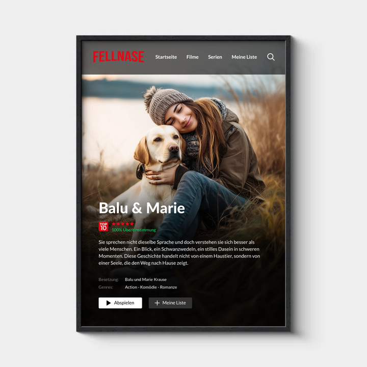 FELLNASE Filmposter, Personalisiert