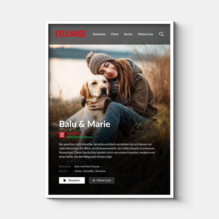 FELLNASE Filmposter, Personalisiert