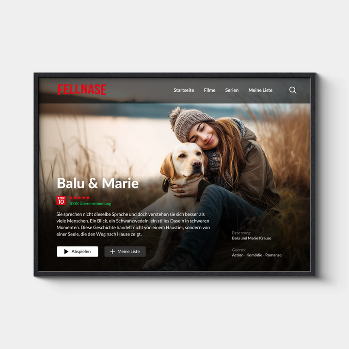 FELLNASE Filmposter, Personalisiert quer
