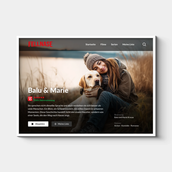 FELLNASE Filmposter, Personalisiert quer