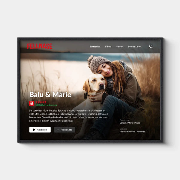 FELLNASE Filmposter, Personalisiert quer