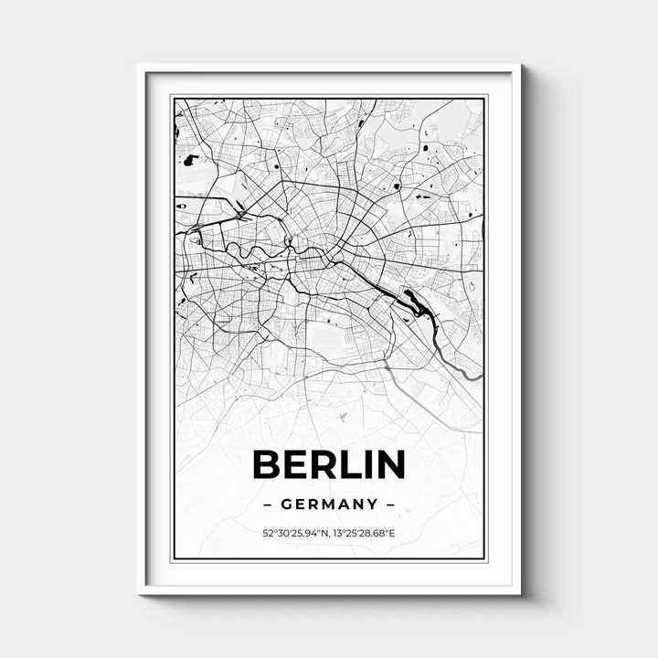 Deine Stadt, City Map, Personalisiertes Stadtkarten-Poster