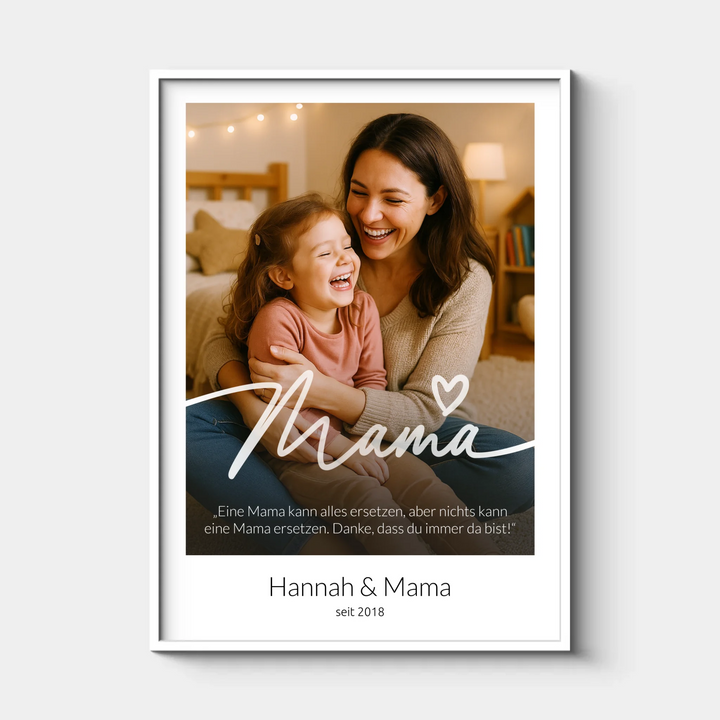 Mama, Personalisiertes Foto-Poster mit Zitat